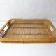large vintage design rattan tray