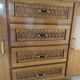 Rattan drawer sideboard