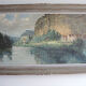 Old oil painting on canvas signed & framed: g. deschamps