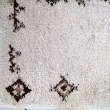 Tapis Vintage Berbère Marocain en Laine (69cm x 137cm), Années 1970