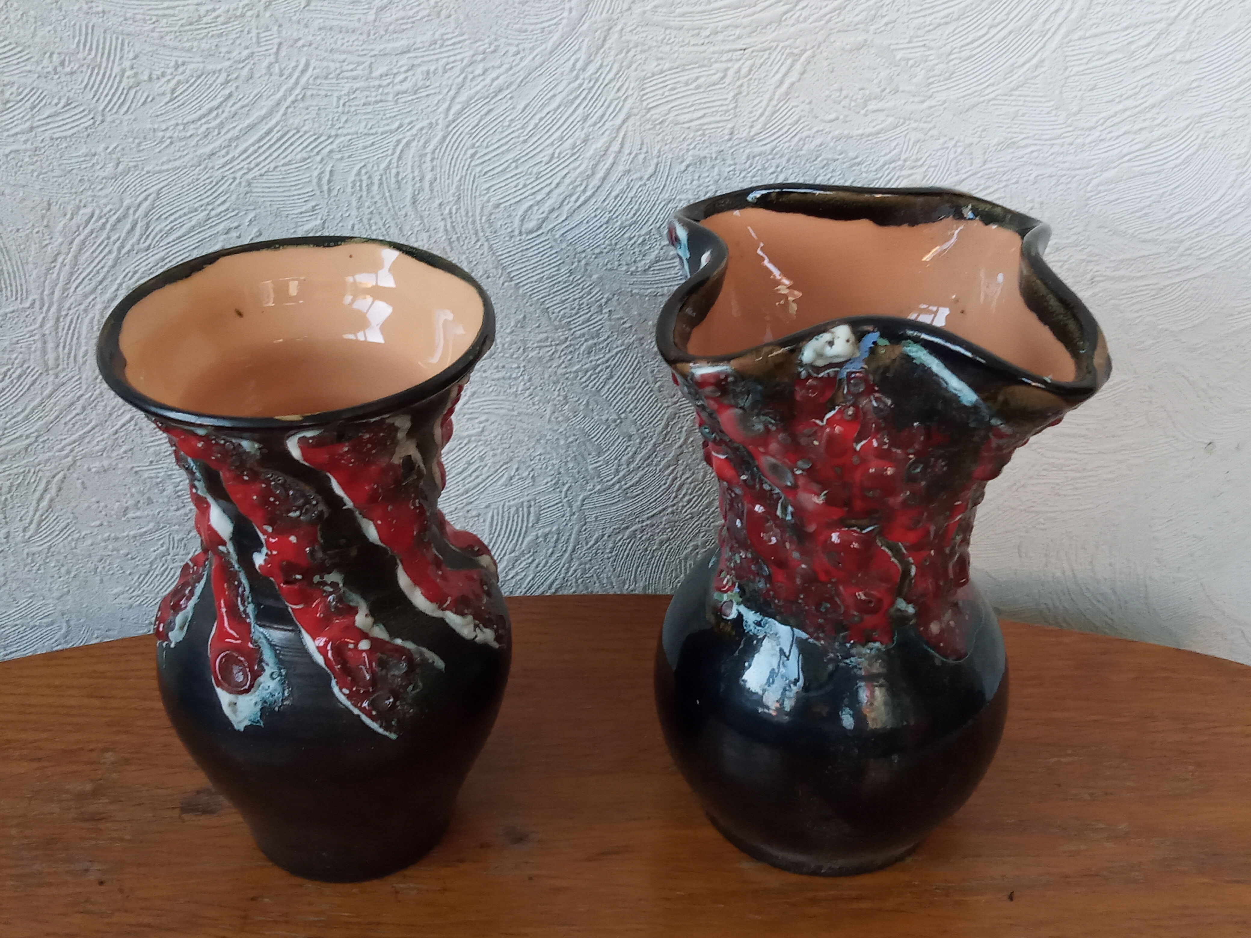 Duo de vases céramiques vintages