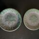 11 flat ceramic plates from Petit Massé Morvan.