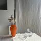 Small geometric carafe with diamond-shaped stopper and its 4 glasses