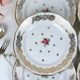 6 vintage porcelain dessert plates