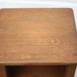 Wooden nightstand, vintage bedside table, sofa end table