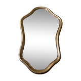 Wooden mirror guaranteed gilded with sheet 59x36cm