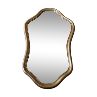 Wooden mirror guaranteed gilded with sheet 59x36cm
