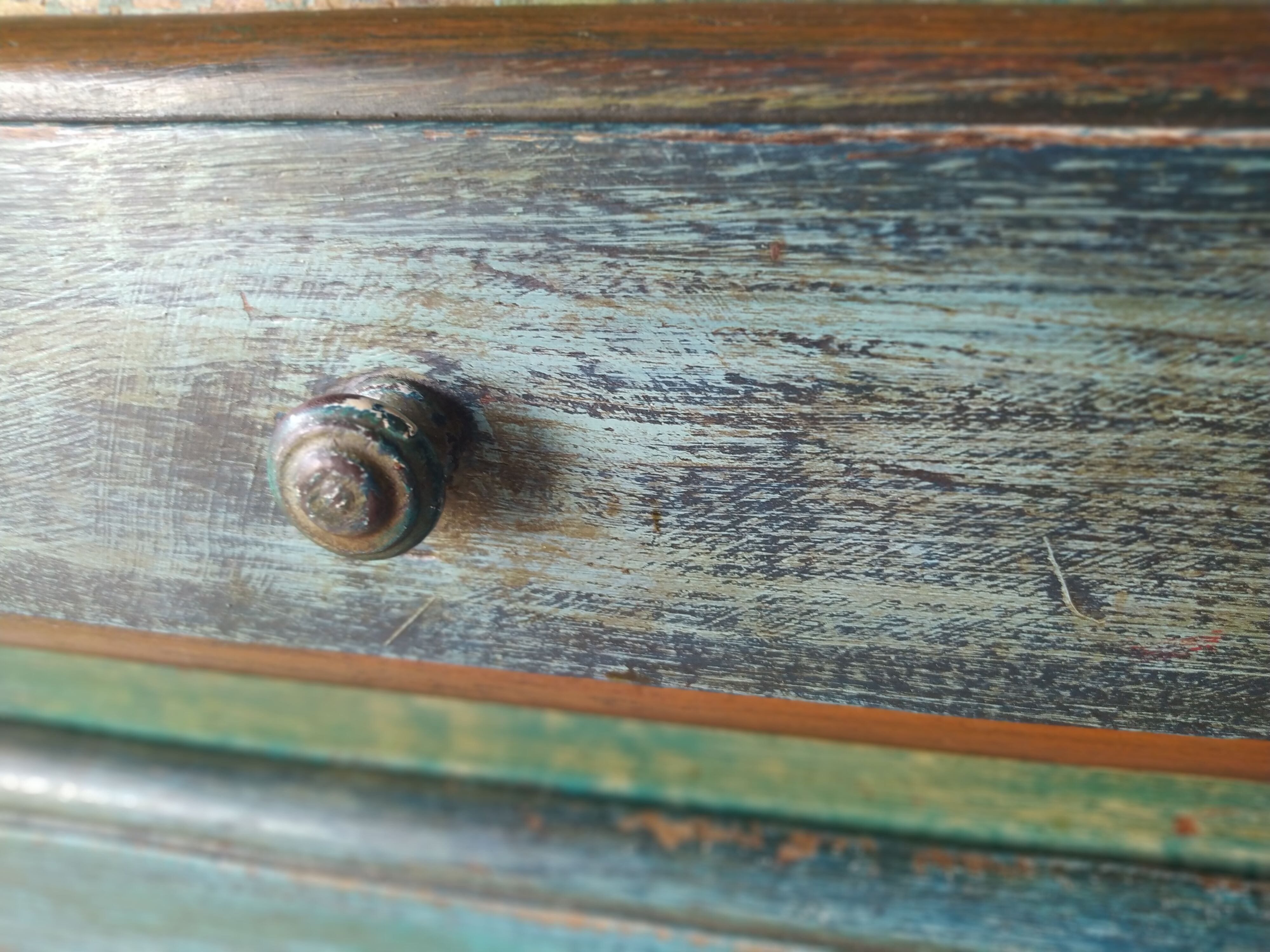 Painted row, three doors