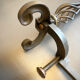 Chenets bronze et fonte