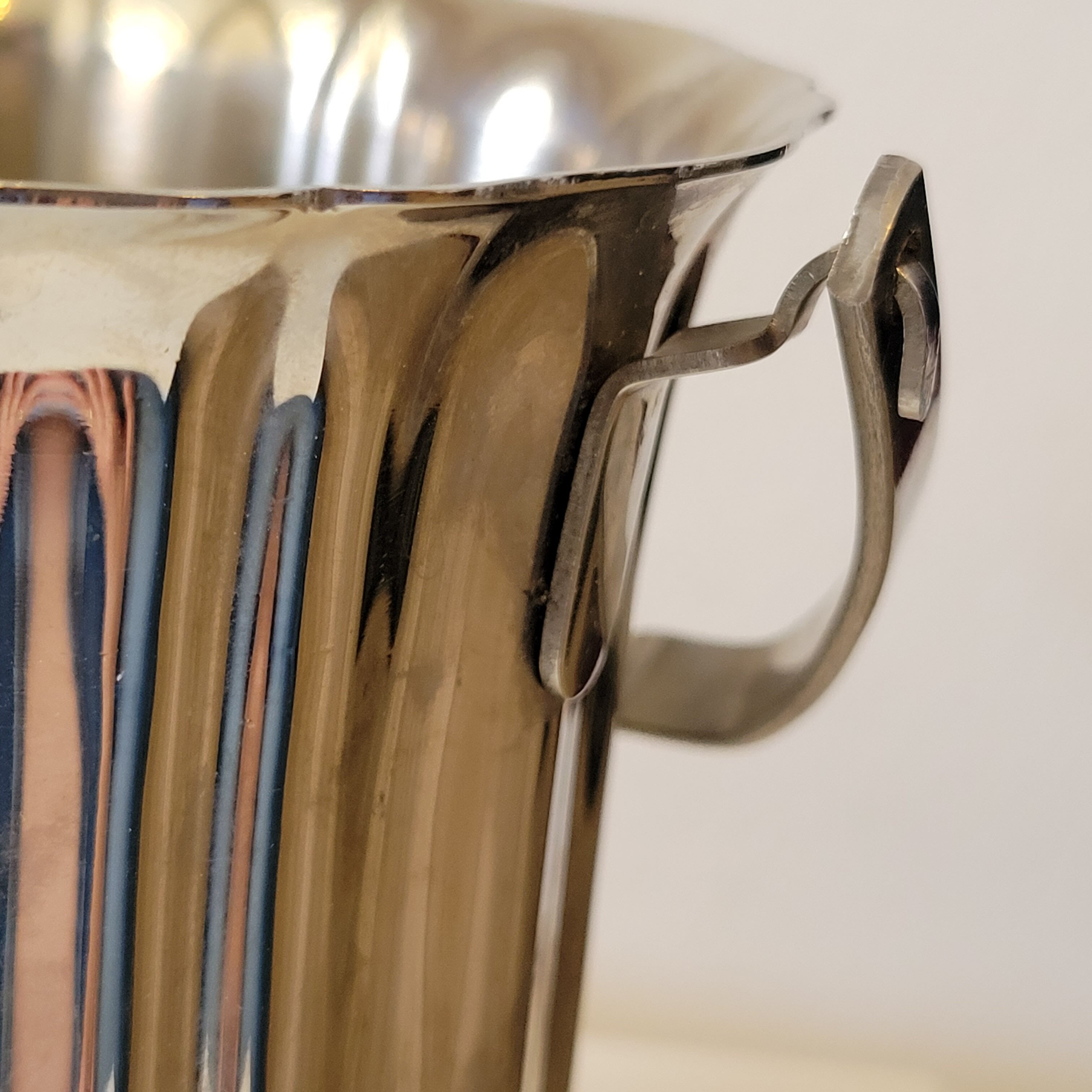 Vintage ice bucket & stainless steel pliers