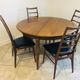 Table a manger scandinave, extensible en teck circa 60