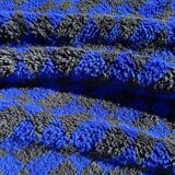 Large Moroccan Berber rug in blue and black 200x300 cm in wool