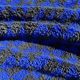 Large Moroccan Berber rug in blue and black 200x300 cm in wool