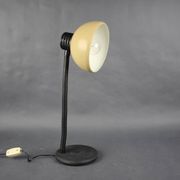 1970s Hungarian Gooseneck Desk Lamp, Cappuccino Mid Century Table Light
