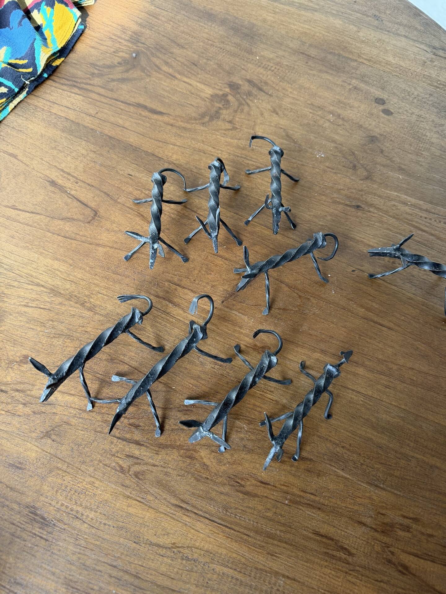 Brutalist zoomorphic knife rests