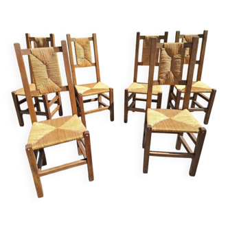 6 brutalist chairs
