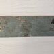 Antique teak coat rack with 3 wrought iron hooks