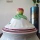 KG LUNÉVILLE "Street Lamp" Sugar bowl earthenware with flower decoration, apple fretel.