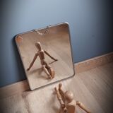 Barber mirror with chain - 29x23cm