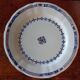 Old mounted plate, compotier in iron earthenware E. Bourgeois large deposit “Rouen XVIII”