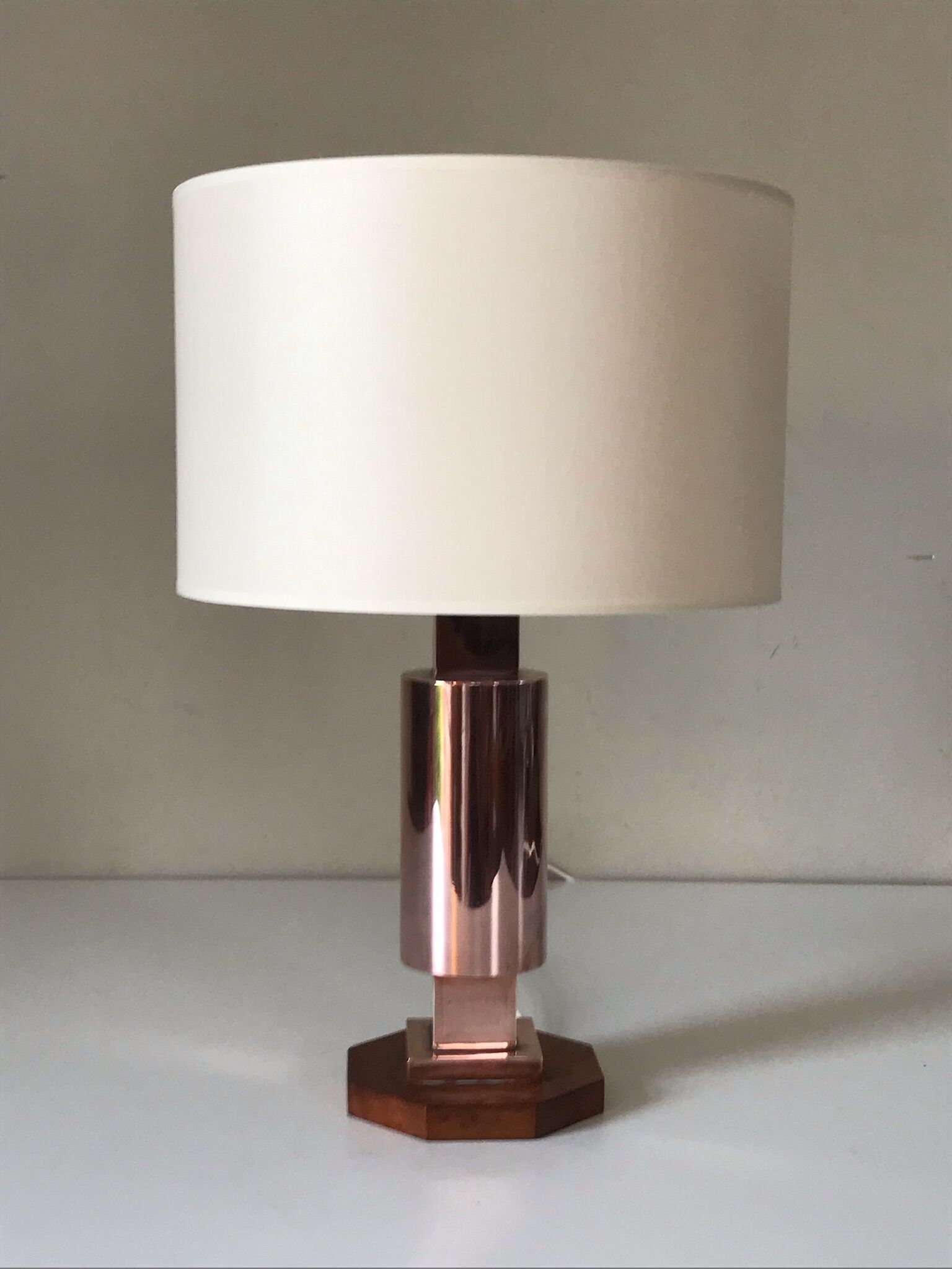 Copper lamp bauhaus design 1940