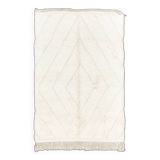 Moroccan Berber carpet Beni Ouarain with engraved diamonds in the weft 2.30x1.53m