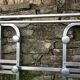 Vintage aluminum coat holder