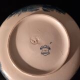 Toilet service, broc and earthenware basin longwy "rocaille xixe"