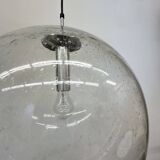 Large Limburg Glashütte hanging lamp globe 1970s Germany