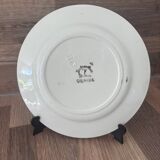 Vintage set of 5 Badonviller Luneville plates and others