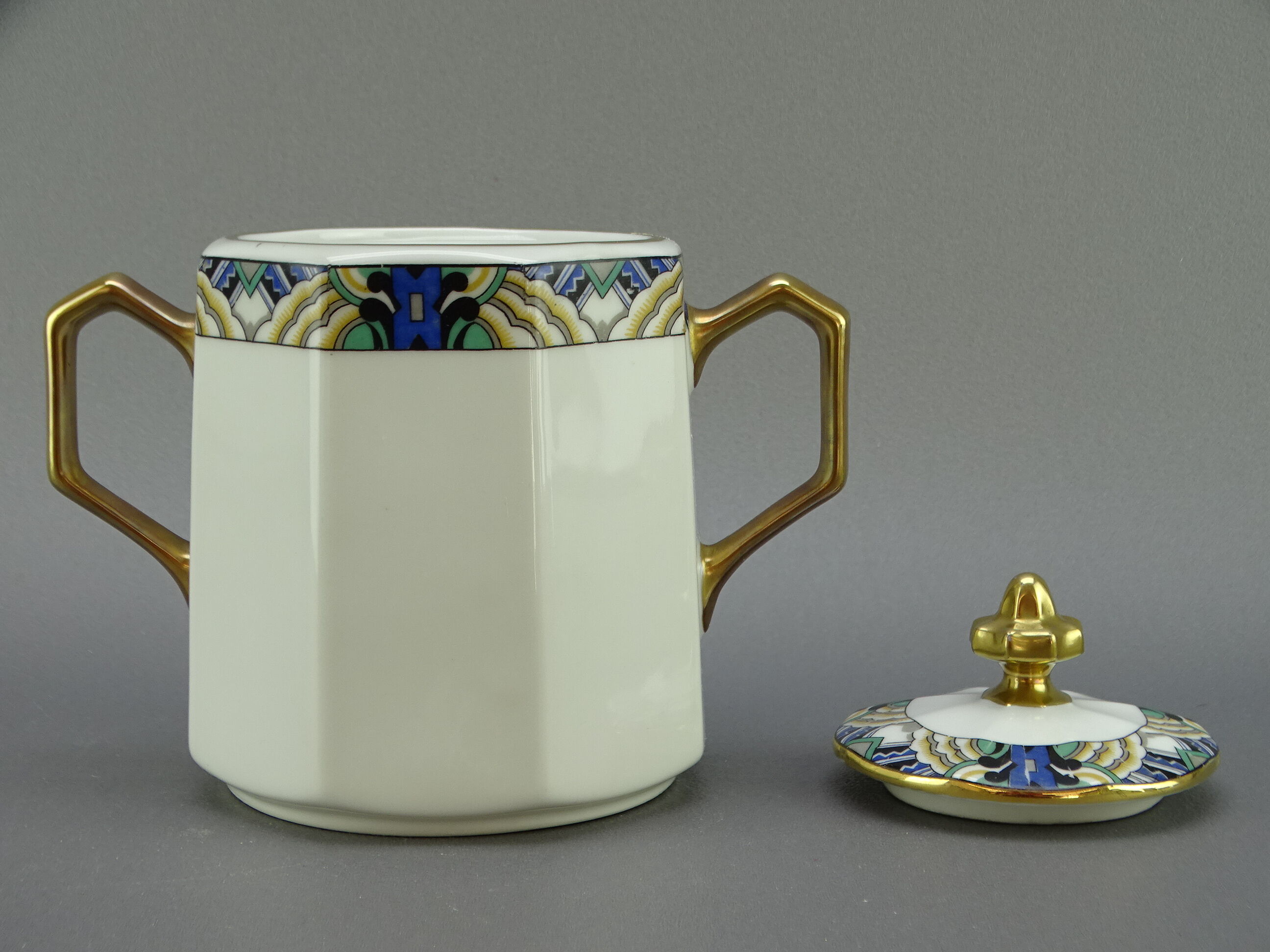 Vintage Limoges porcelain coffee service Atelier Descotte. Redrink . Barranger
