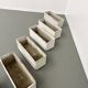 Set of 8 fiber cement planters