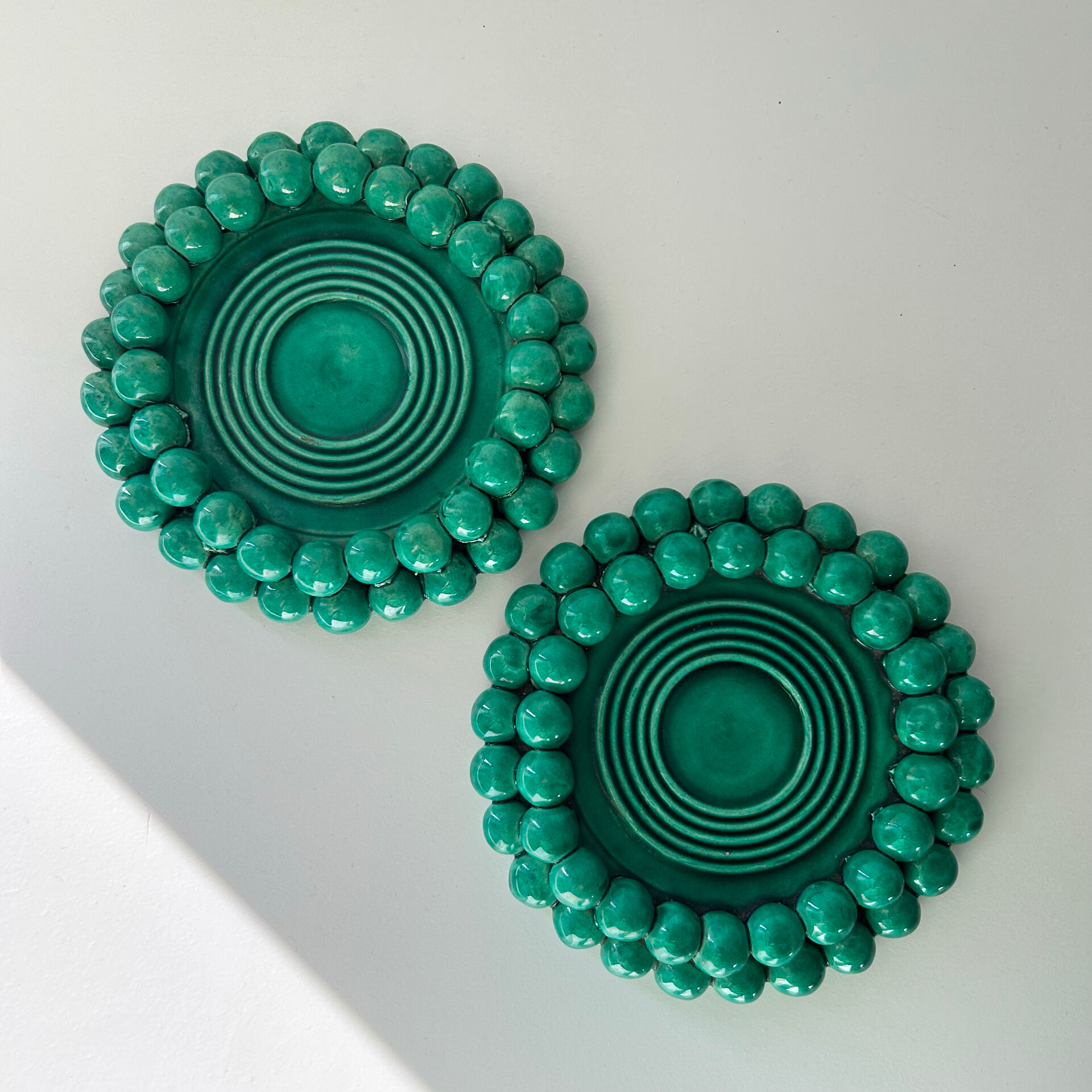 Paire de petits plats C.Darras Antibes 1948