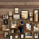 Set of 49 antique mirrors