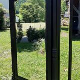 Dressmaker's cabinet with beveled triptych mirrors. (Mirror cabinet)