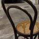 Ungvar Ungarn 1900 dark brown cane bistro chair