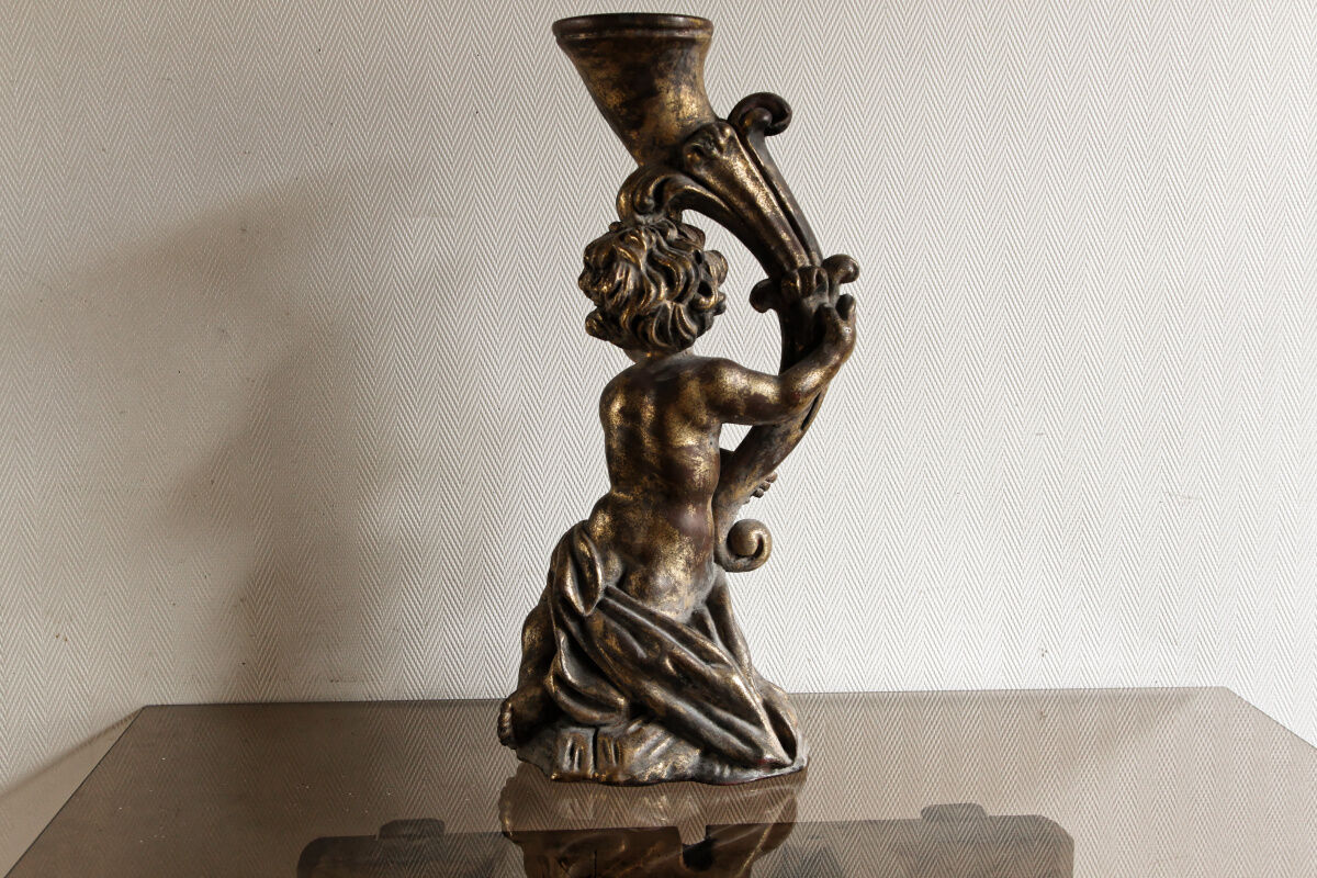 Ancient plaster cherub