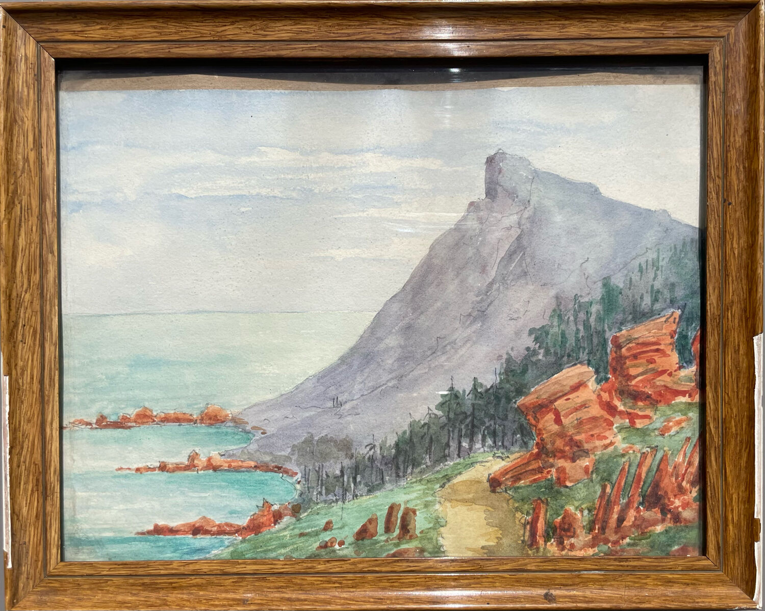 Painting painting watercolor marine early twentieth century