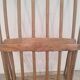 Rocking brutalist chair in oak, France, 1920s