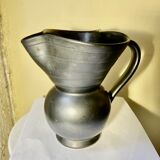 Pitcher in anthracite black ceramic