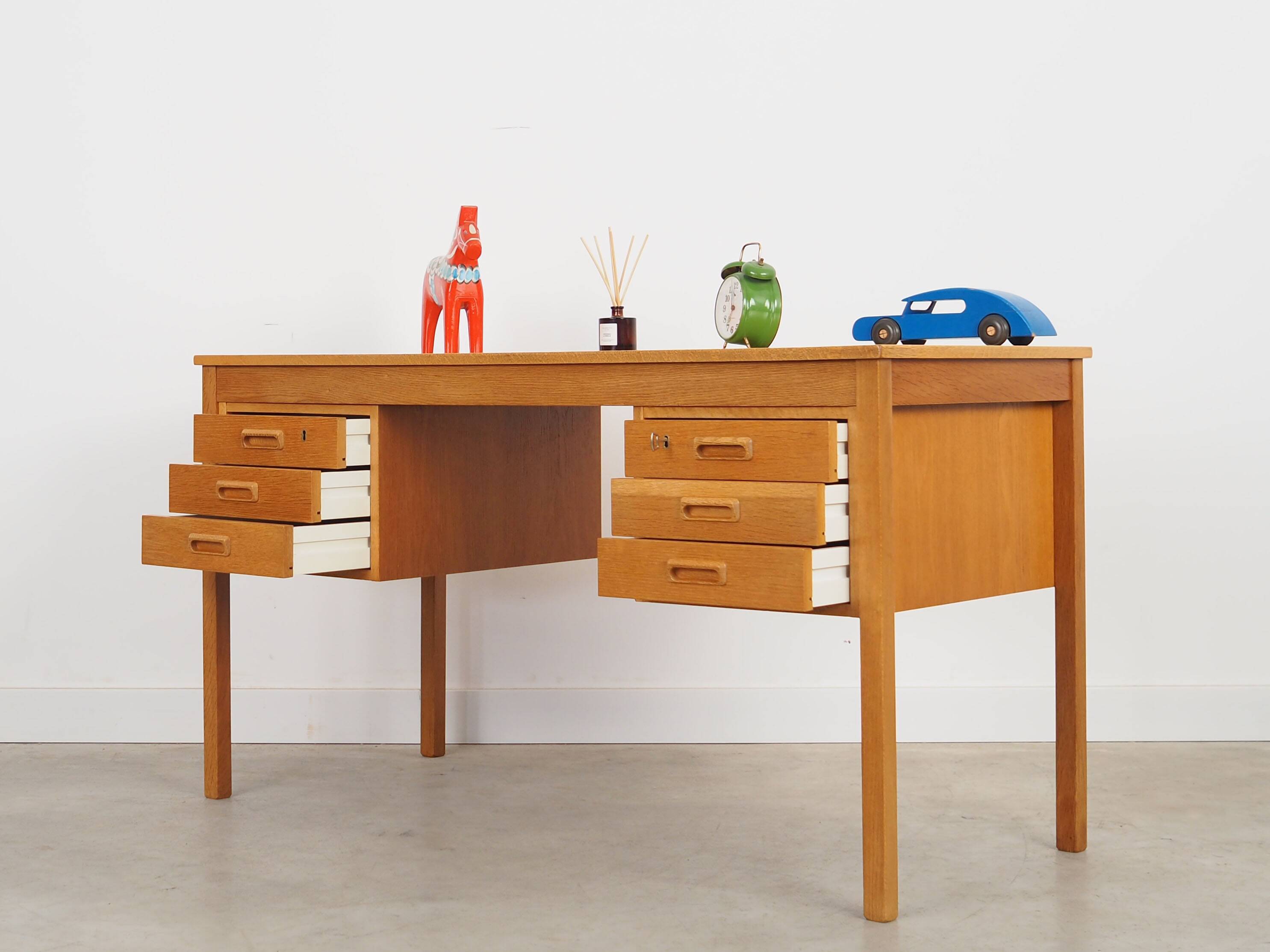 Ash desk, Danish design, 1970s, production: Denmark