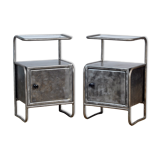 Iron Nightstands, 1950s, Set of 2