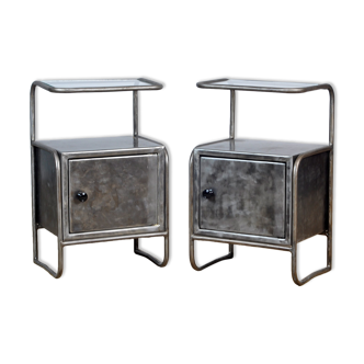 Iron Nightstands, 1950s, Set of 2