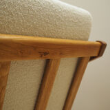 Fauteuil à bascule en chêne, design danois, années 1960, designer: H. Brockmann Petersen, production: Randers Møbelf