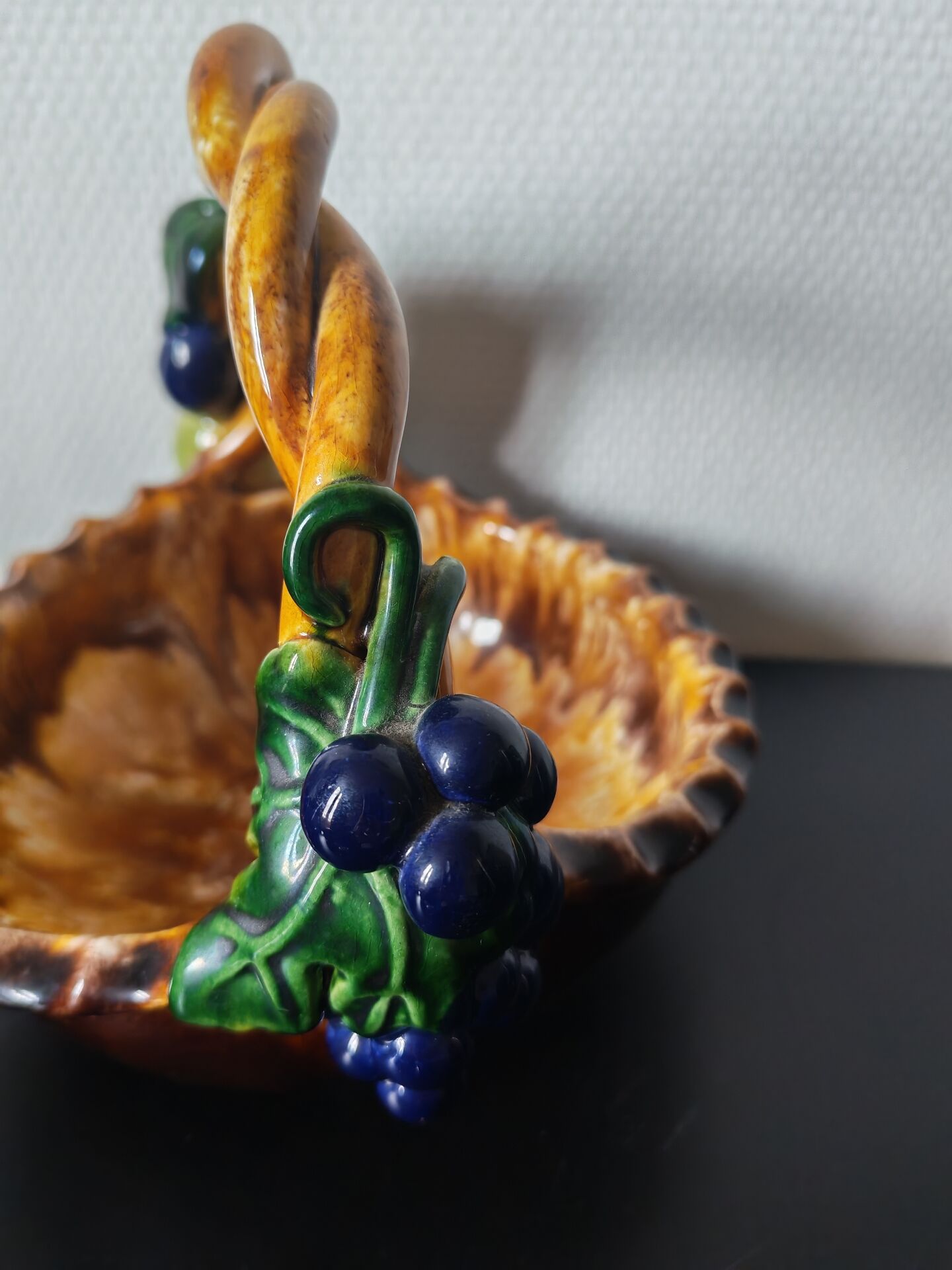 Ceramic fruit bowl in barbotine St Peter Graz Austria