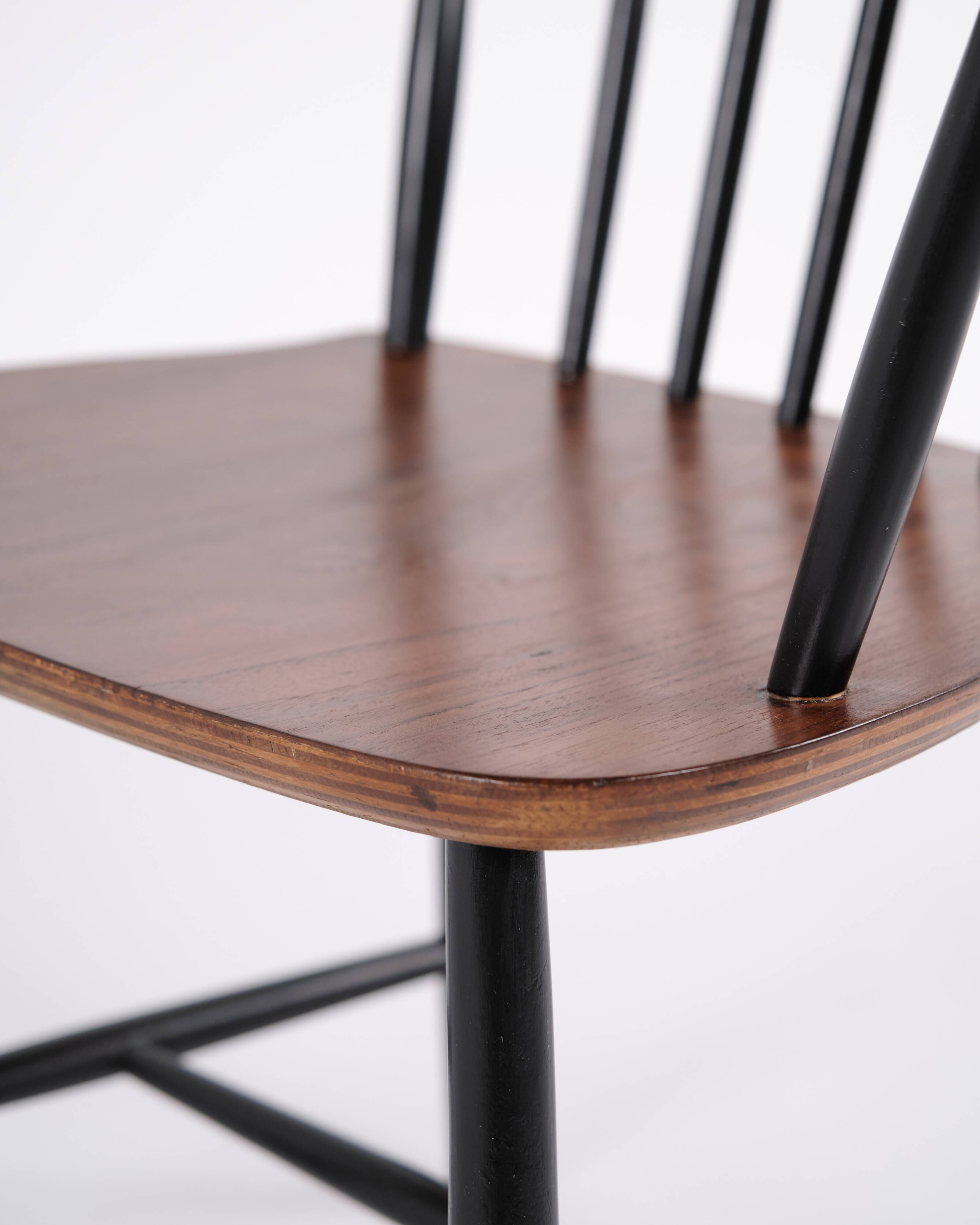 Armchair - Rosewood and black painted - Poul M. Volther - Farstrup - 1960s