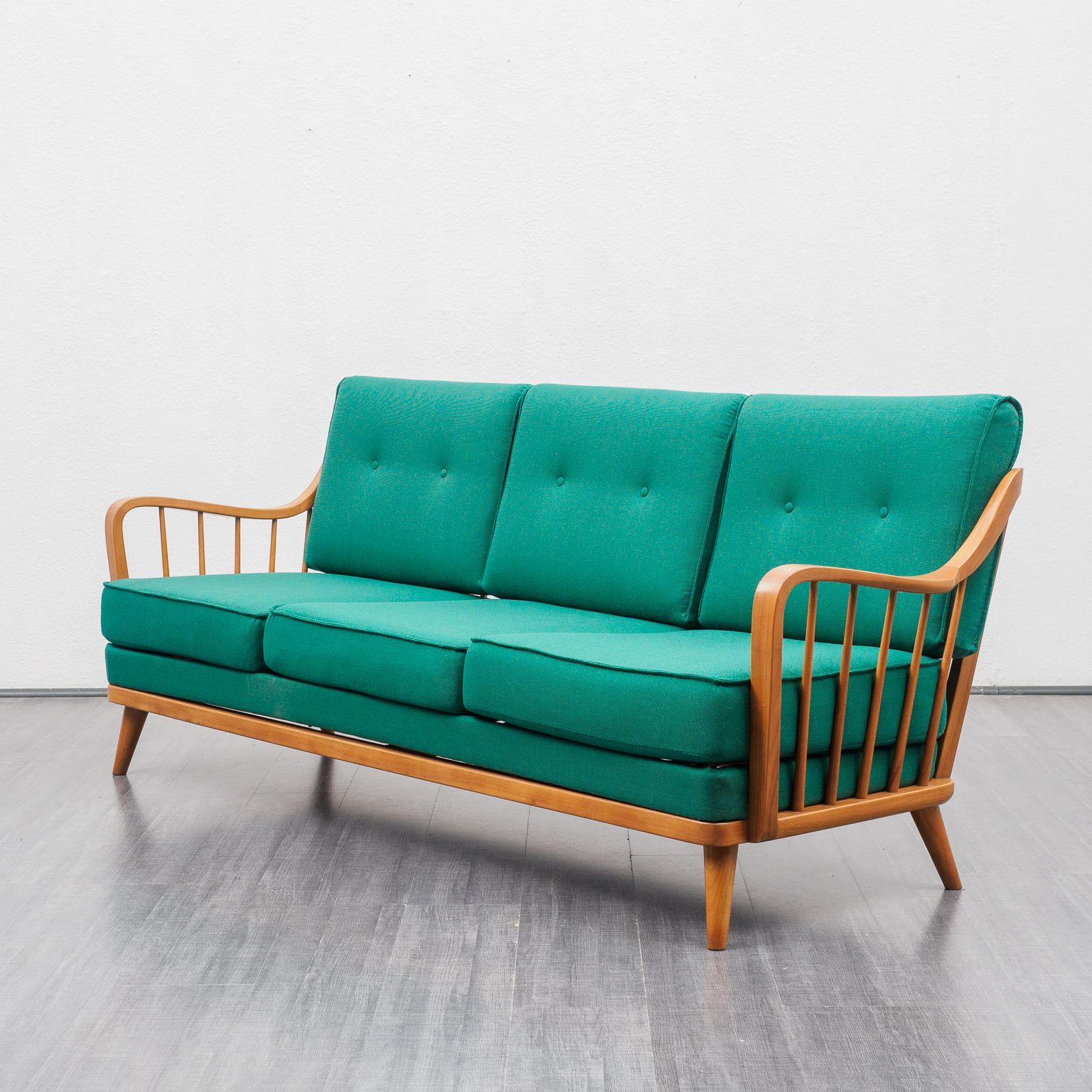 Knoll Antimott sofa, cherry wood, 1950