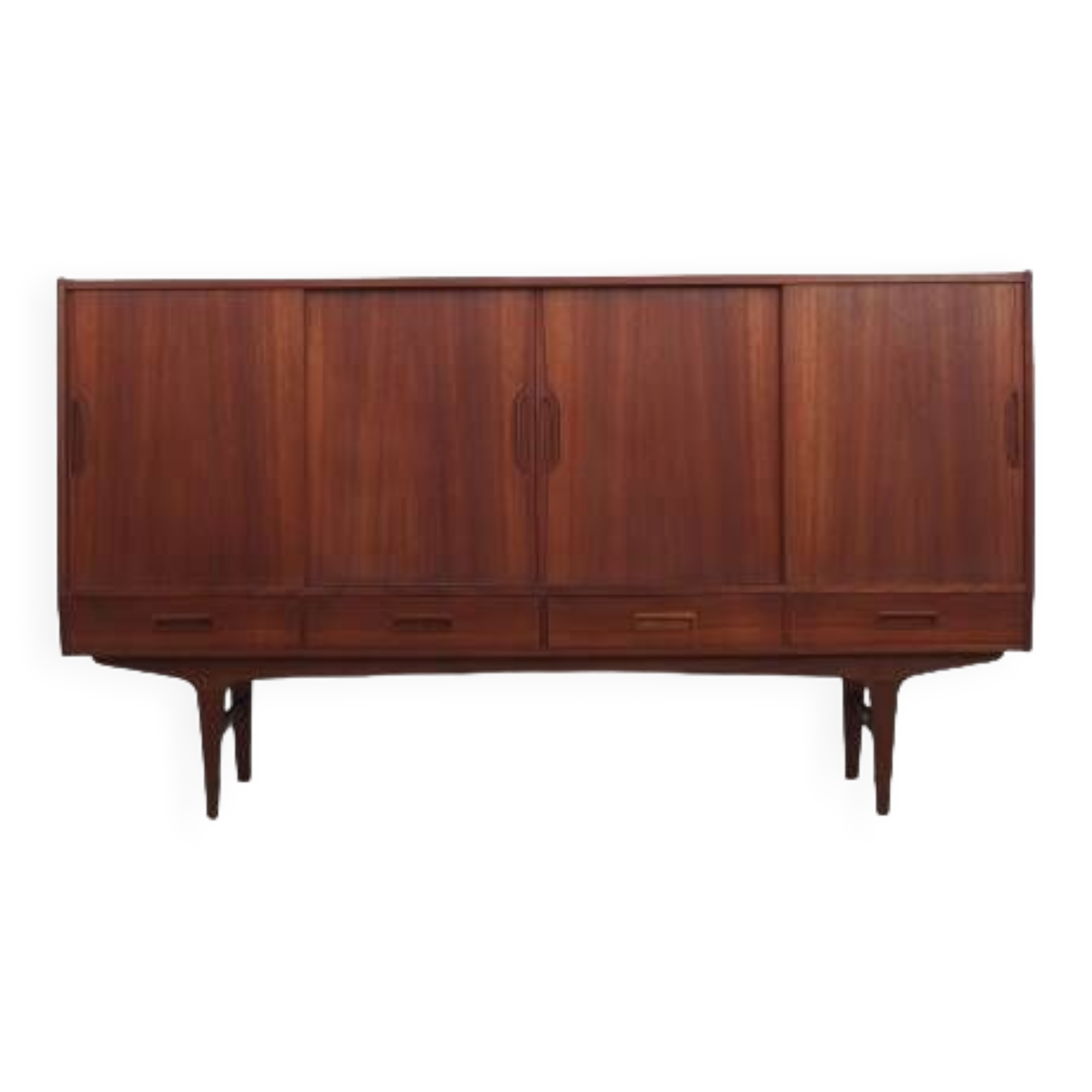 Teak highboard, Danish design, 1960s, designer: Børge Seindal, manufacturer: Westergaard