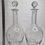 Pair of carafes in cut crystal XIX th, 31 cm