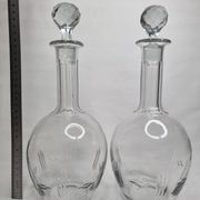 Pair of carafes in cut crystal XIX th, 31 cm